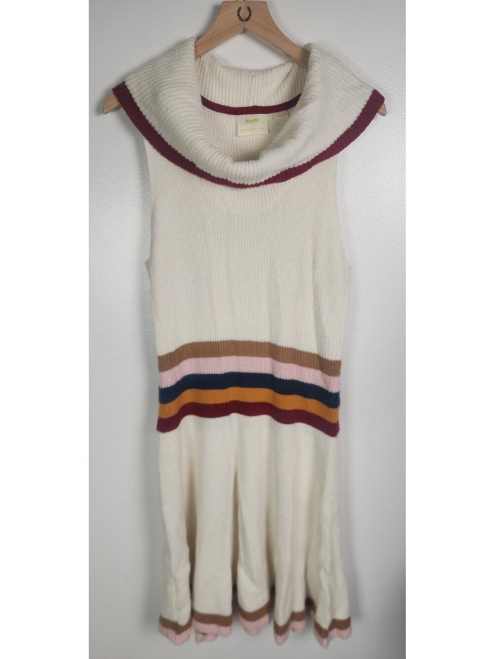Maeve by Anthropologie Women's Sz. XL Sleeveless Multi Color Sweater Dress